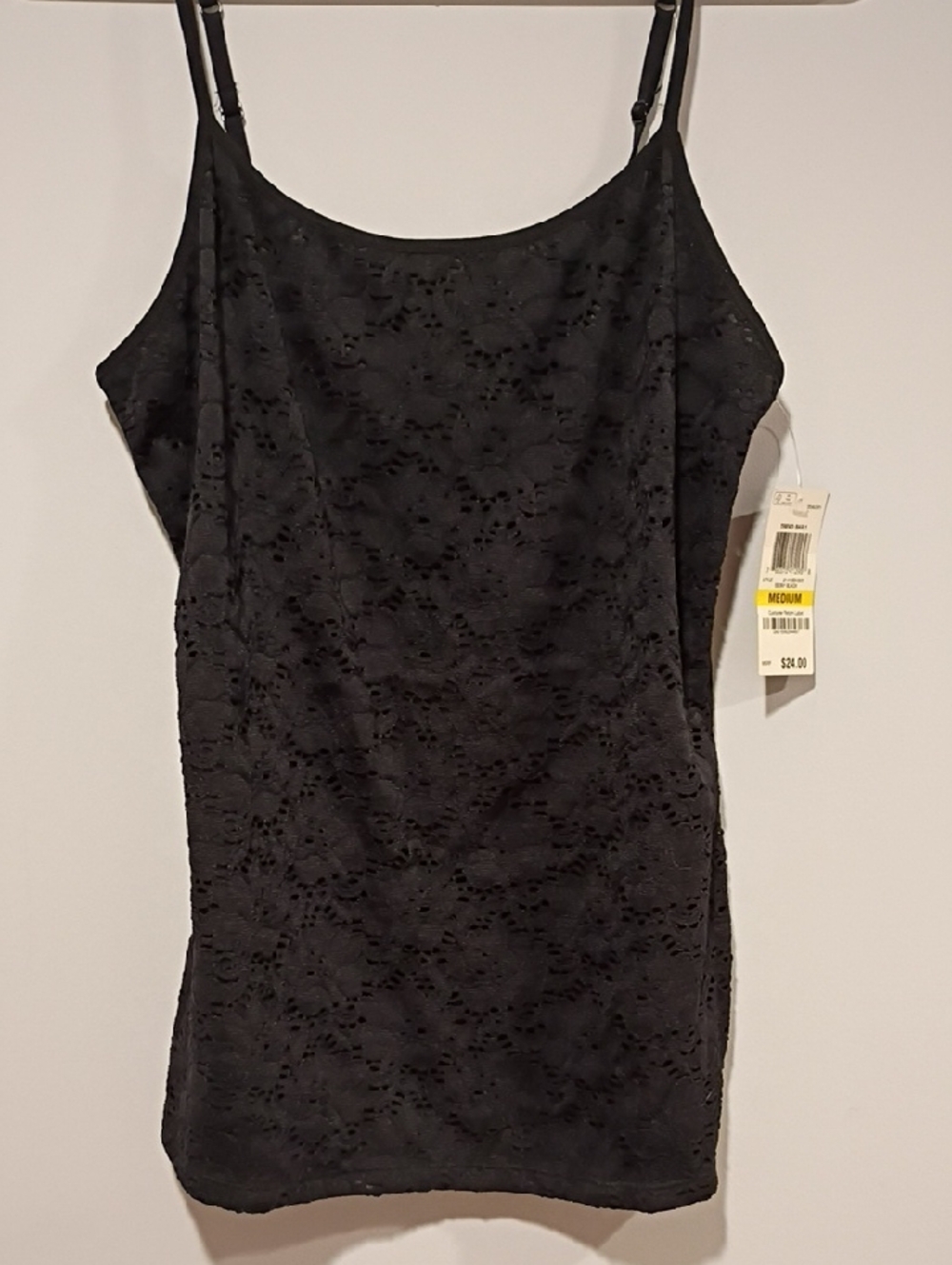 Style & Co. Black Lace Tank Top